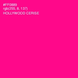 #FF0889 - Hollywood Cerise Color Image